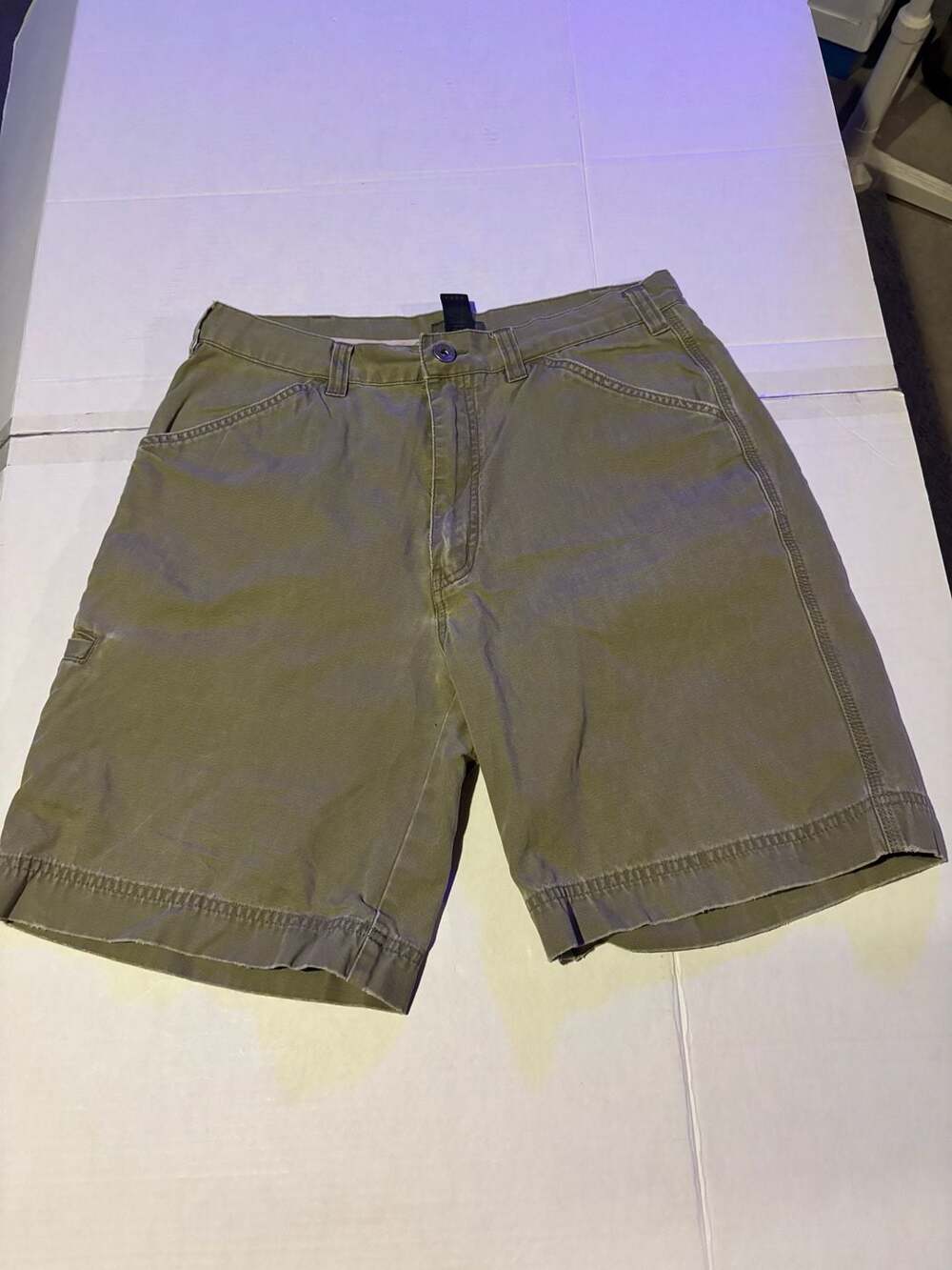 REI Cargo Shorts size 32 Green Utility Pockets Chino Hiker Outdoor